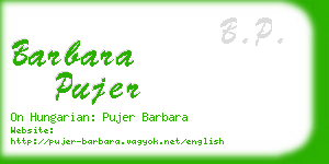 barbara pujer business card